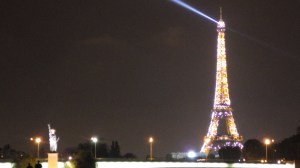 Shimmering Eiffel Tower