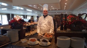 Chef Stefan Serving Lamb Shank Normandie