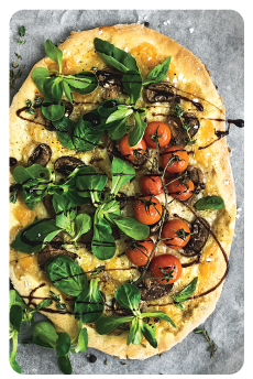 Lamb Sausage Arugula Pizza