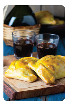 beef empanadas with wine