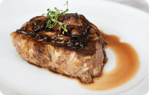 filet mignon with balsamic glaze