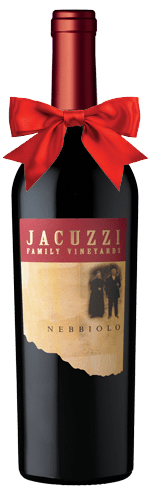 Jacuzzi Nebbiolo wine bottle