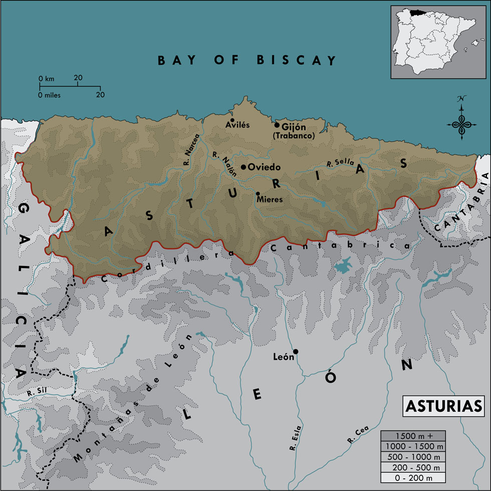 Asturias Map