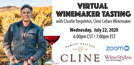 Virtual Wine Tasting Cline Cellars