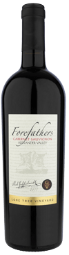 Forefathers Cabernet wine bottle