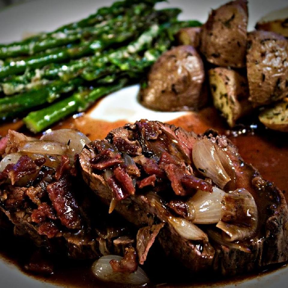Beef Tenderloin with Shallots