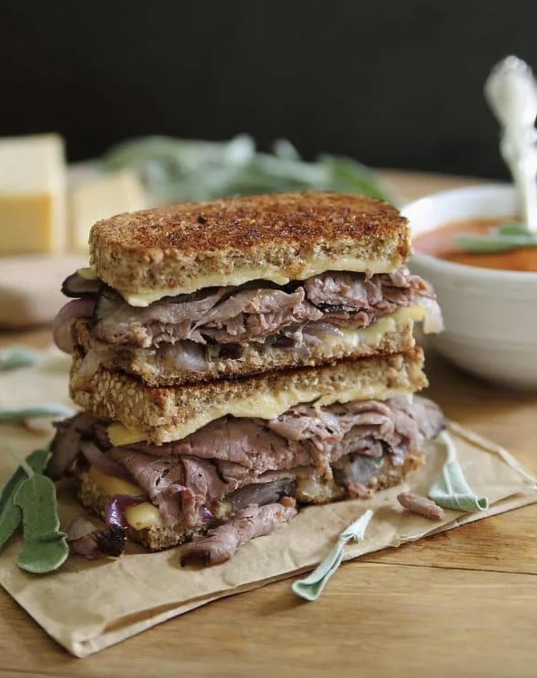 Roast Beef Smoked Gouda Sandwich