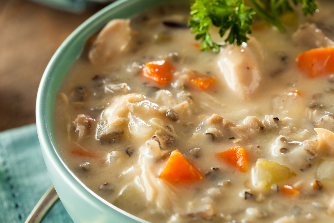 Creamy Leftover Turkey Soup