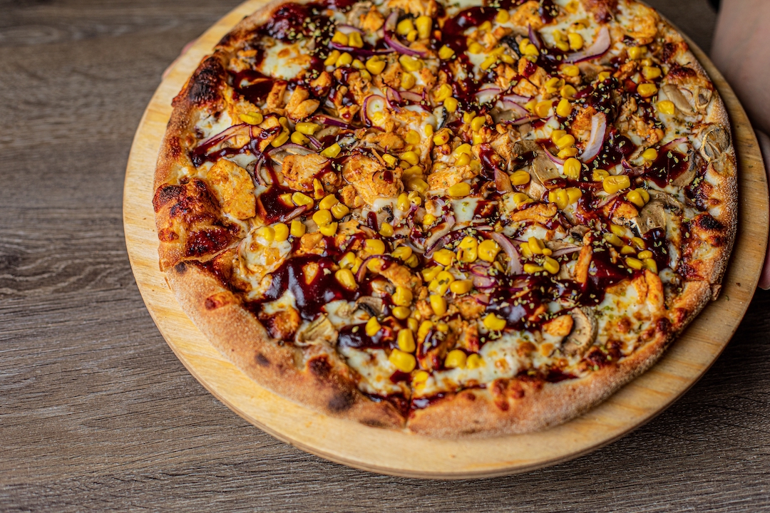 Grilled BBQ Chicken Pizza