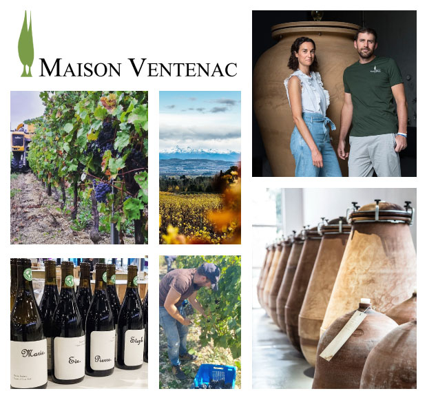 Ventenac Winery and owners picture