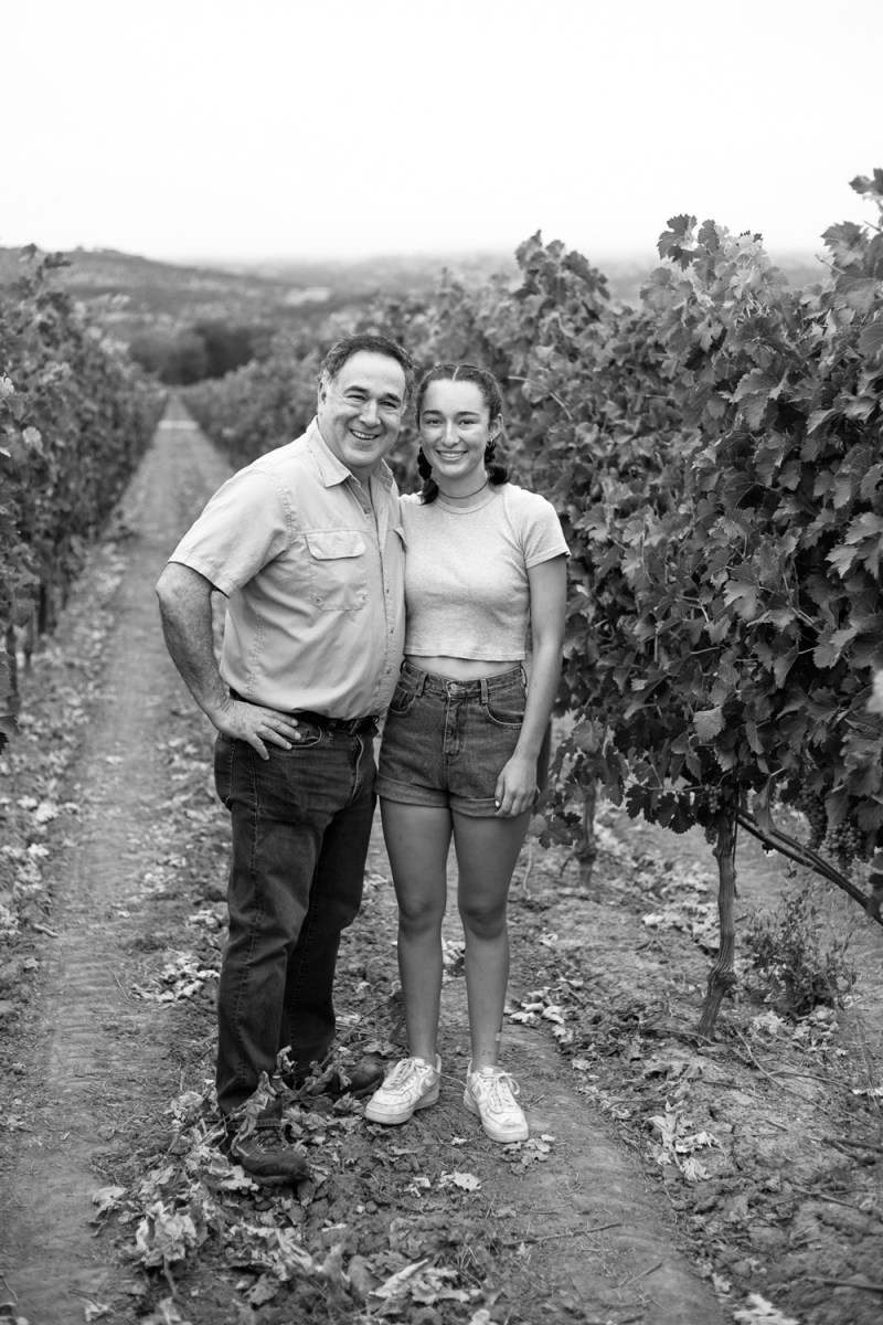 Father & Daughter - Michael and Sophia in the vineyard