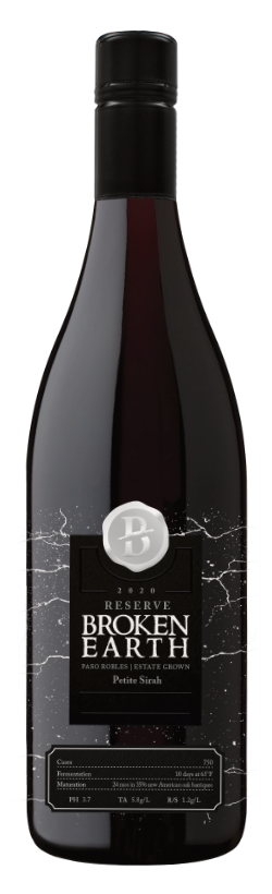 Broken Earth Reserve Petite Sirah Bottle