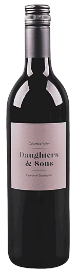 Daughters and sons Cabernet wine bottle