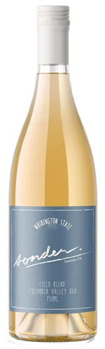 Sonder field white orange wine bottle