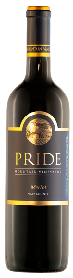 Pride Merlot wine bottle