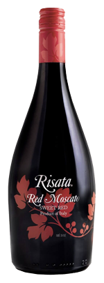 Risata Red Moscato wine bottle